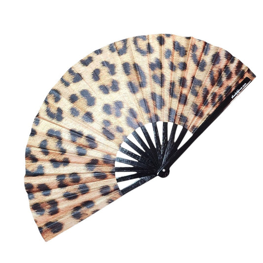 Cheetah Print Clack Fan