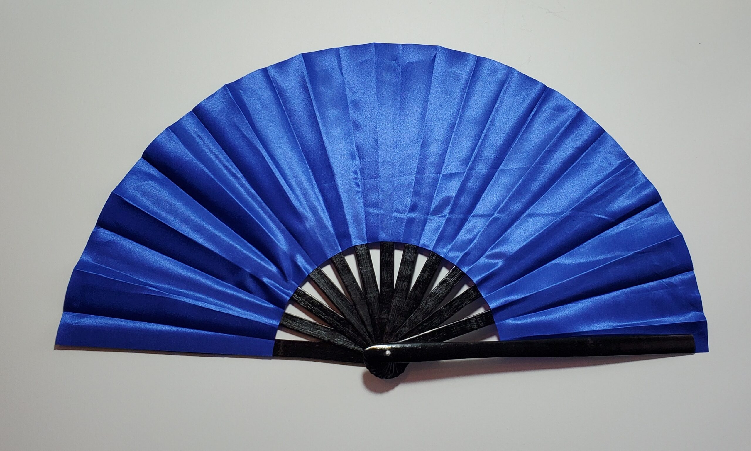 Blue Bamboo Hand Fan - shadybfans