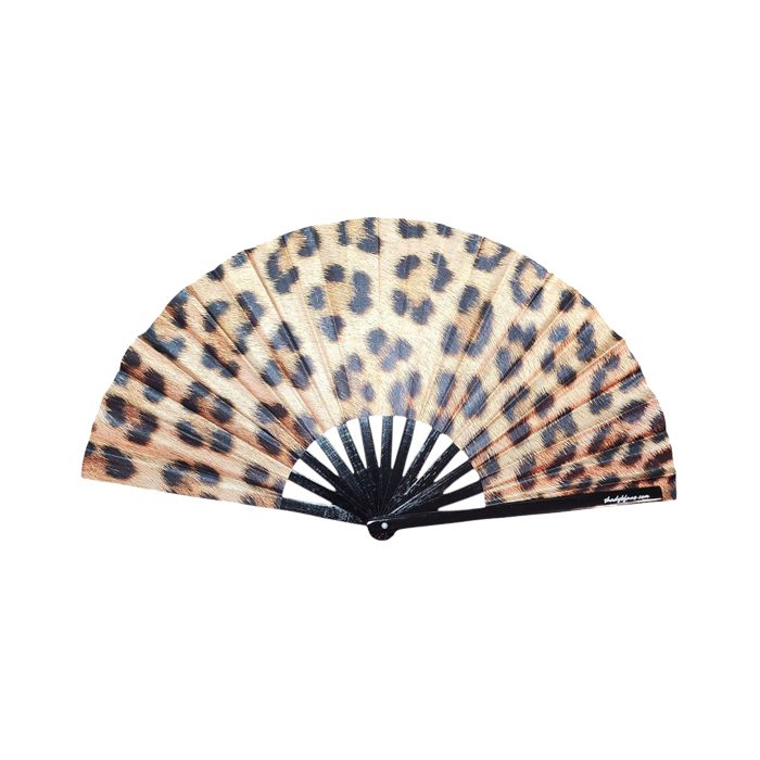 Cheetah Print Clack Fan | Shady B Fans