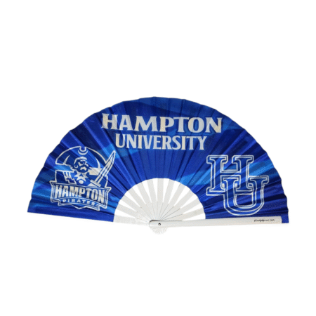 Pirate spirit Hampton University fan for HBCU pride, bold clack fan perfect for Homecoming, step shows, and alumni events