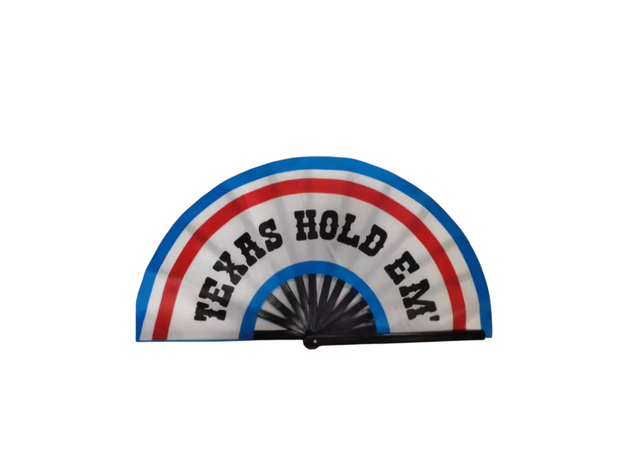 Large Texas Hold ’Em Clack Fan with Western card-inspired design for Beyoncé’s Cowboy Carter Tour by Shady B Fans