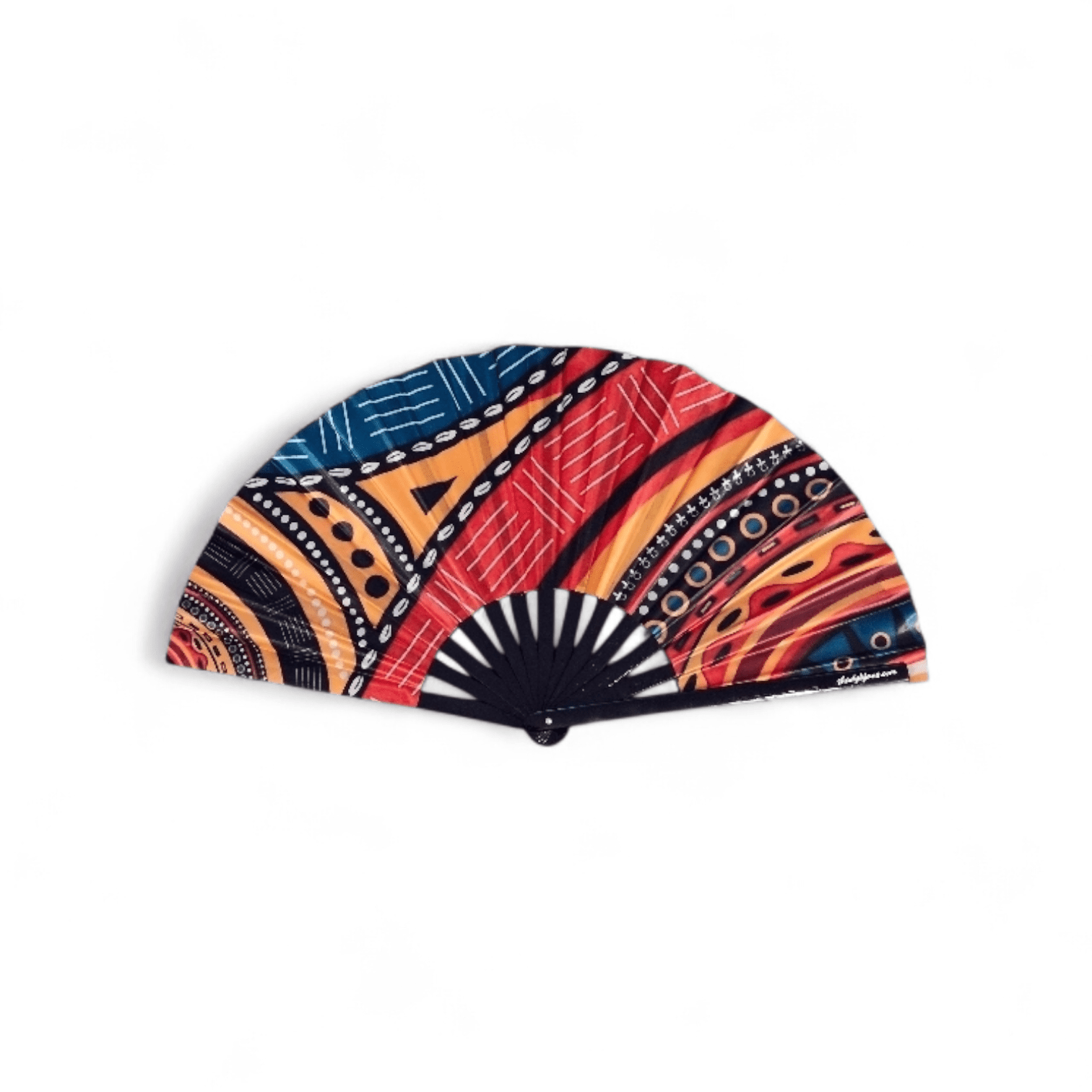 African Print fan for Black History Month, h and cultural celebrations