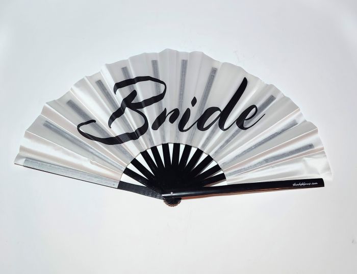 Bride fan for bachelorette weekends, weddings and bridal brunch.